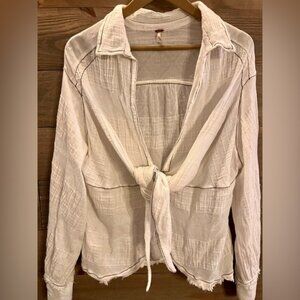 FREE PEOPLE GAUZE OVERSIZED - BLOUSE